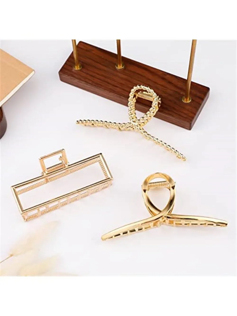 Mehayi 3 PCS Metal Large Claw Clips for Thick Heavy Hair, Strong Hold Big